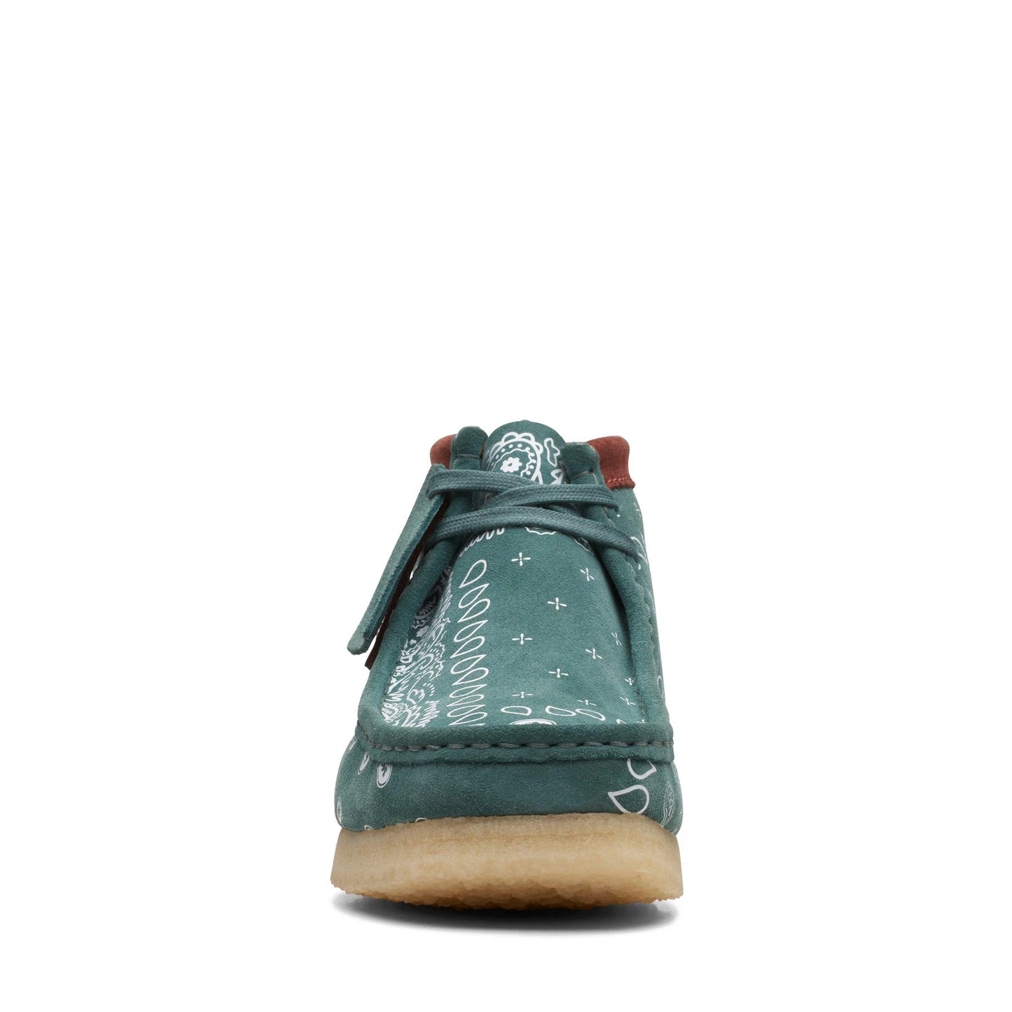 Clarks Originals Men's Wallabee Moccasin Boots – Green Suede Casual Footwear