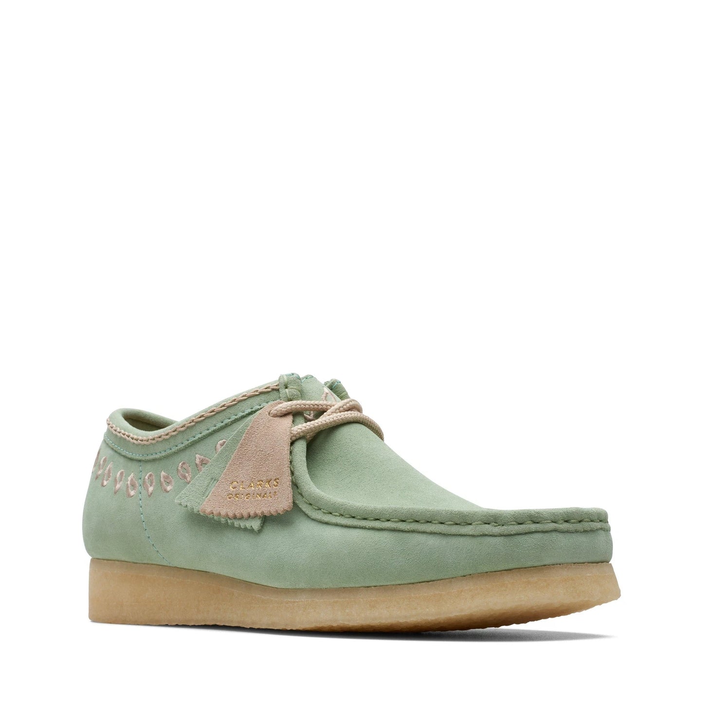 Clarks Originals Men’s Wallabee Moccasin – Green Suede Casual Shoes