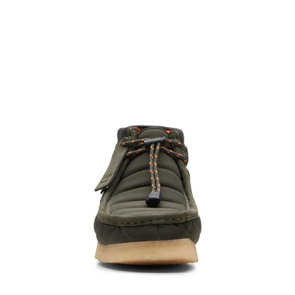 Clarks Wallabee Boot Men’s Green Canvas Lace-Up Chukka