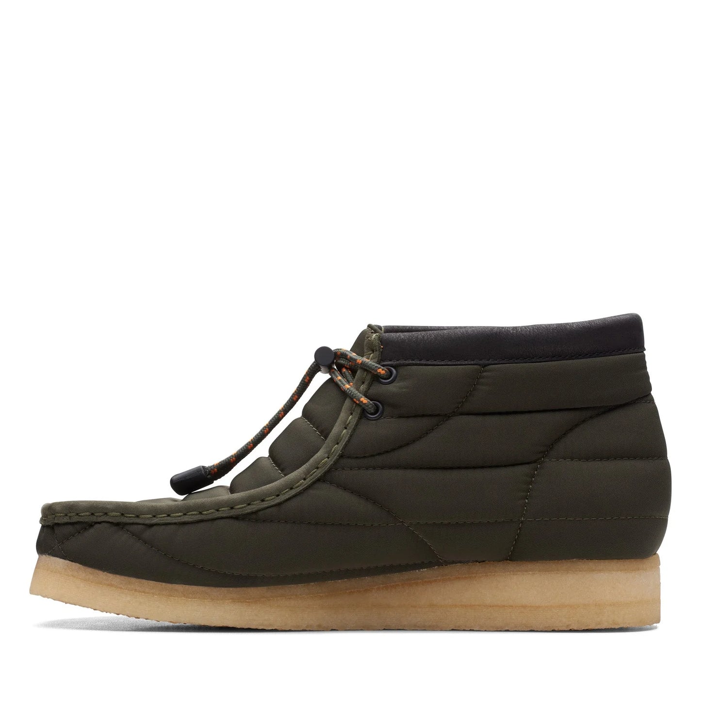 Clarks Wallabee Boot Men’s Green Canvas Lace-Up Chukka
