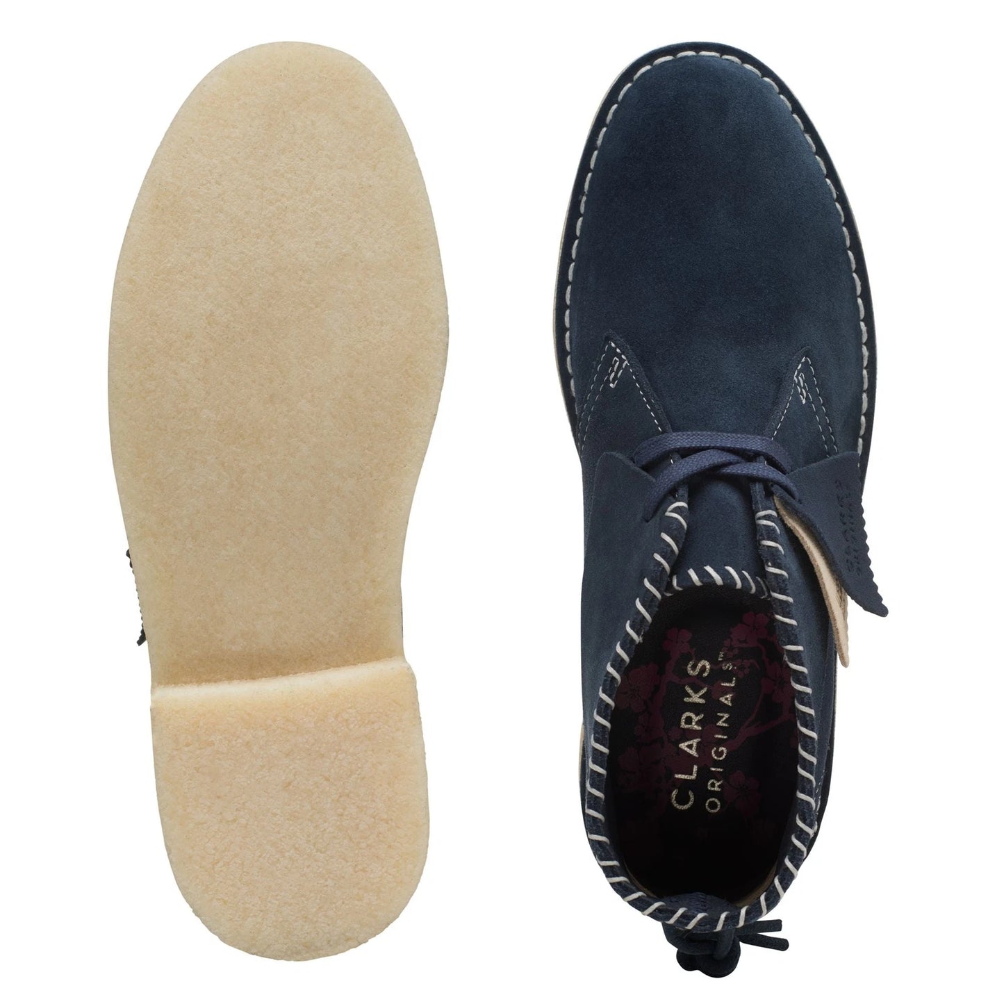 Women’s Clarks Desert Boot – Navy Sashiko