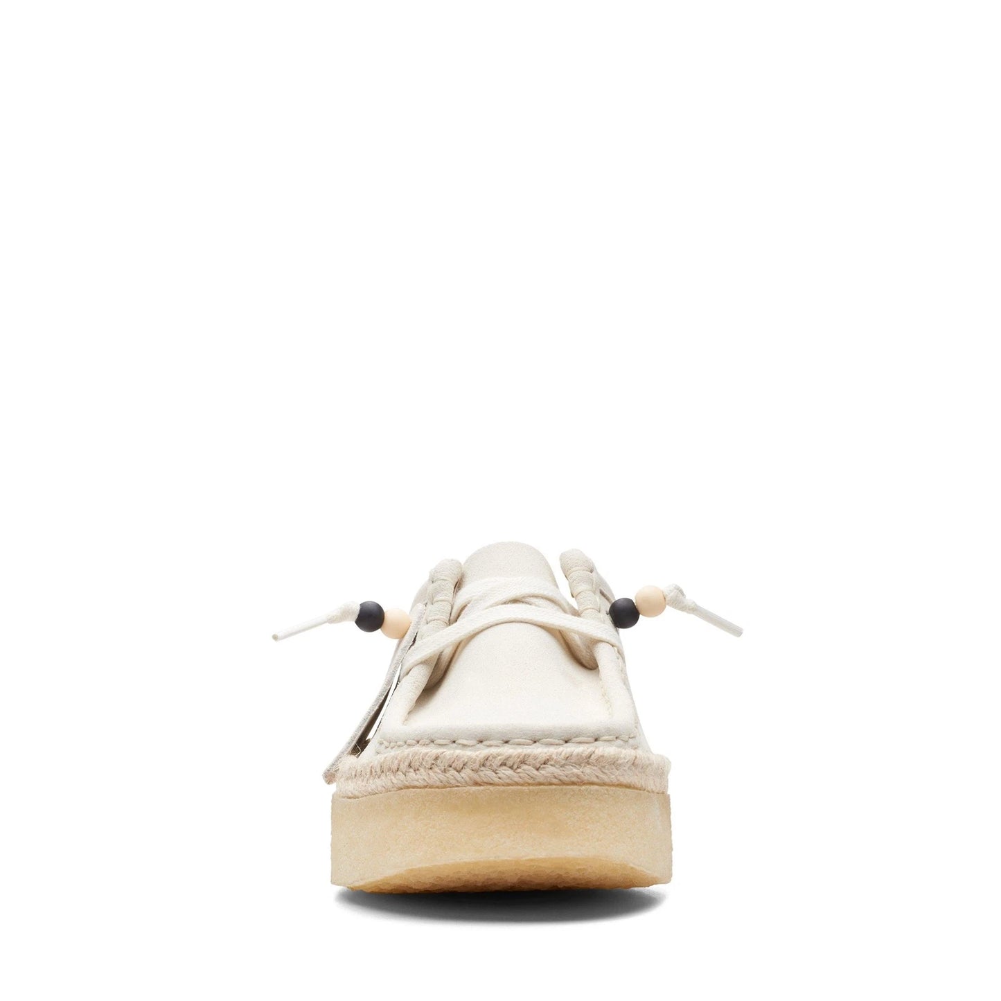 Clarks Originals Women’s Wallabee Moccasin Cup Lo – White Suede Casual Shoes