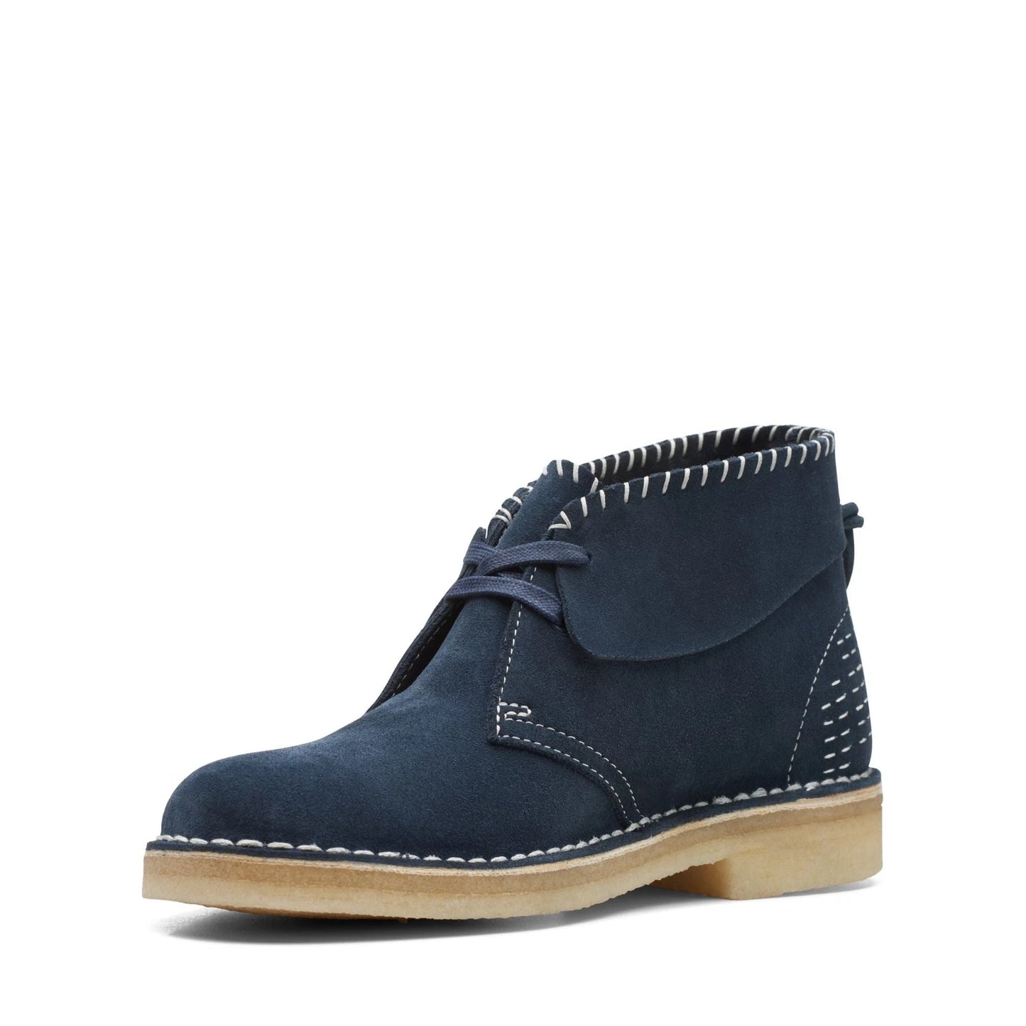 Women’s Clarks Desert Boot – Navy Sashiko